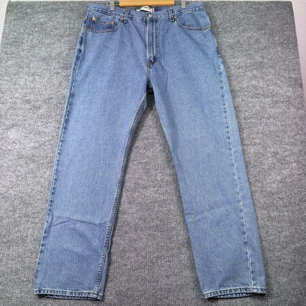 Levi’s 505 Regular Fit Jeans Mens 40x32 Blue Straight Leg Classic Mid Rise Denim